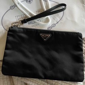 Prada bag with wristlet. Authentic and purchased at Beverly Hills Boutique!